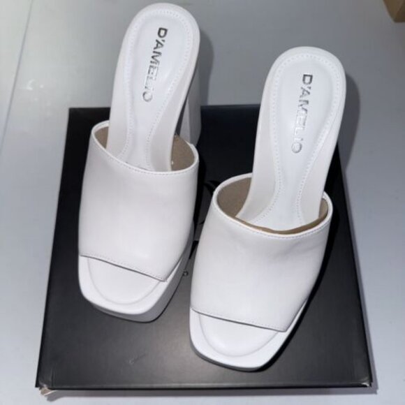 D'Amelio White Platform Heel -Ravina - 5M - Picture 5 of 6
